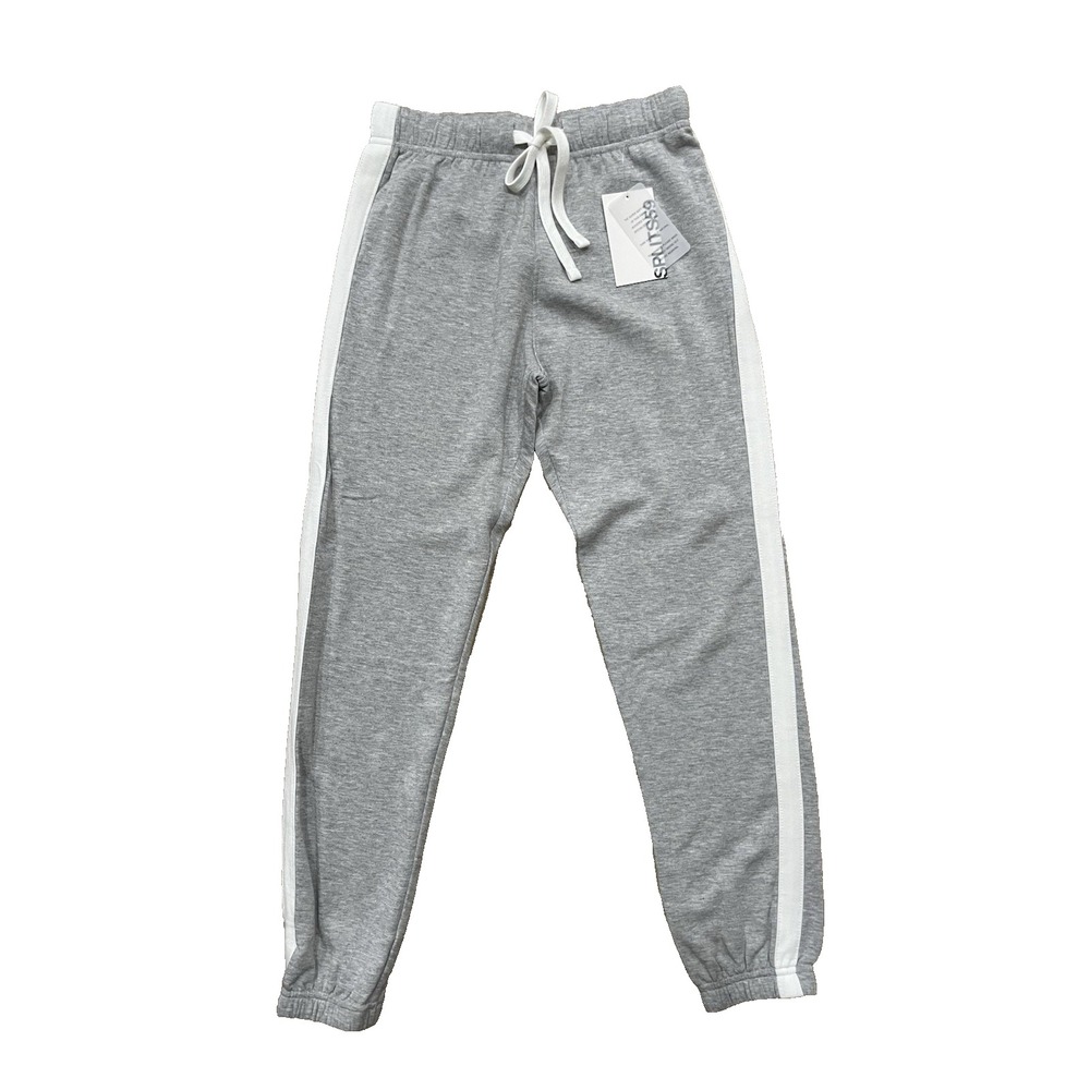NWT Women's Splits59 Sonia Sweatpants Gray White Stripe Size XS New
